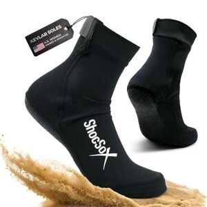 Black Athletic Socks with Kevlar Soles